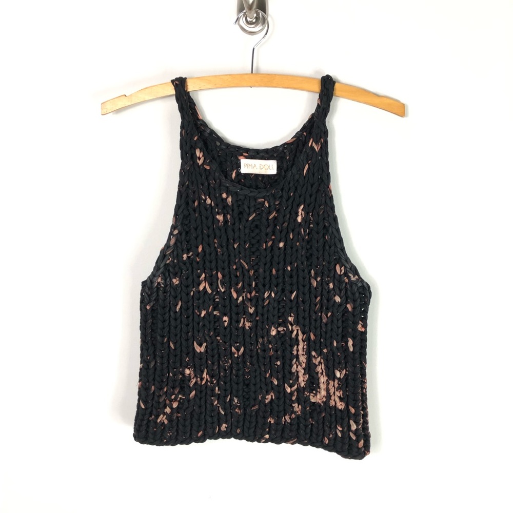 Pima Doll Hand Knit Crochet Tie Dye Tank Top 941